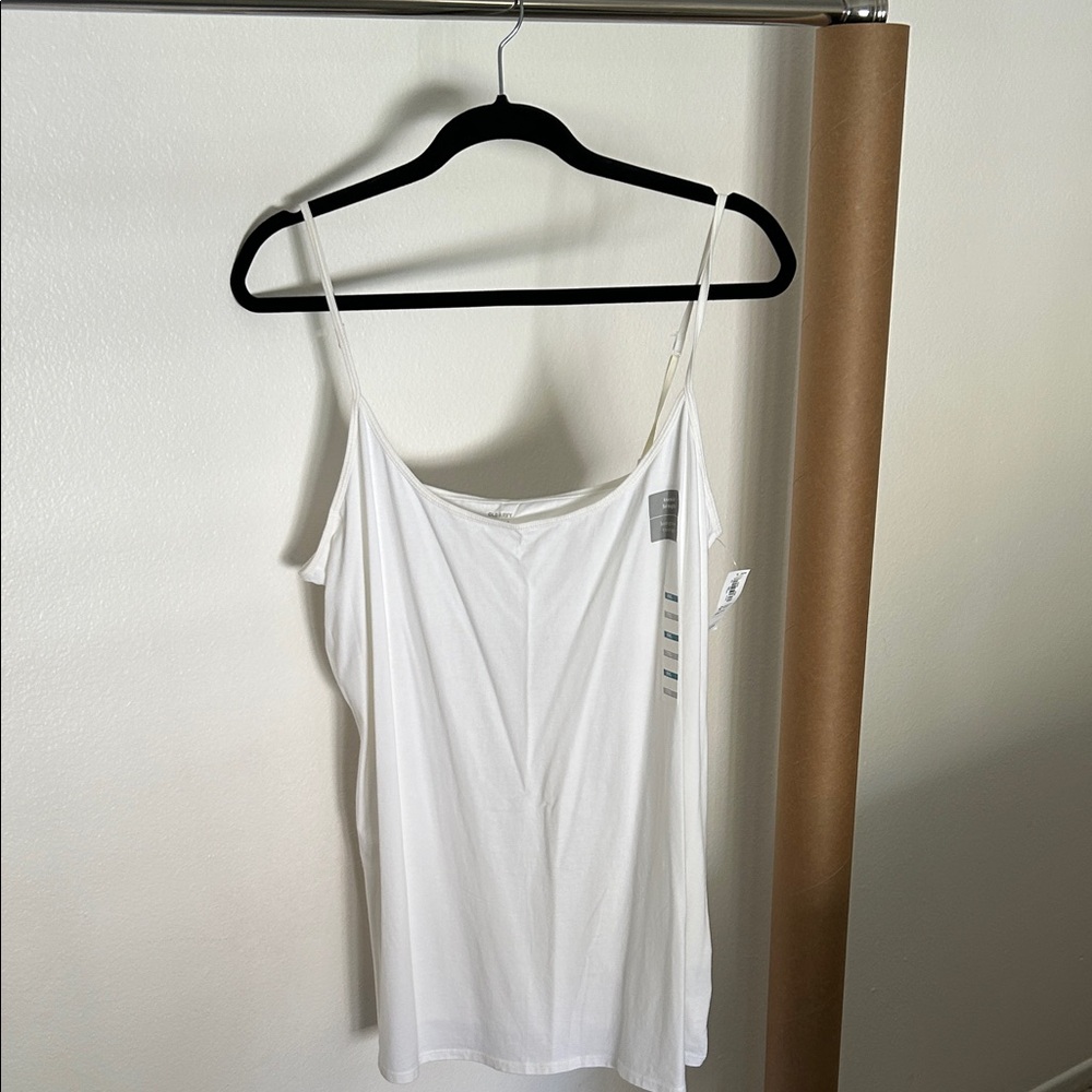 Old Navy White Camisole with Spaghetti Straps